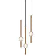 Matteo Lighting C68903AG - Windchimer Aged Gold Brass Pendant