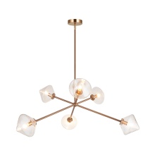 Matteo Lighting C81746AGCL - Novo Aged Gold Brass Pendant