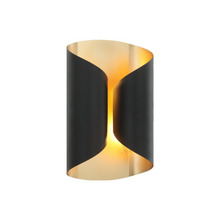 Matteo Lighting S01602MB - Ripcurl Matte Black Wall Sconce