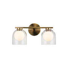 Matteo Lighting W60702AGCL - Derbishone Aged Gold Brass Wall Sconce