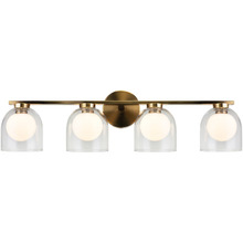 Matteo Lighting W60704AGCL - Derbishone Aged Gold Brass Wall Sconce