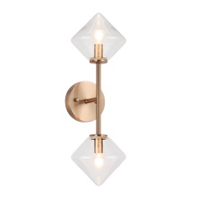Matteo Lighting W81742AGCL - Novo Aged Gold Brass Wall Sconce
