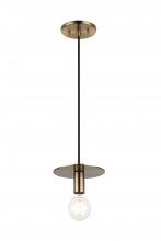 Matteo Lighting C54911AG - Kasa Aged Gold Brass Pendant
